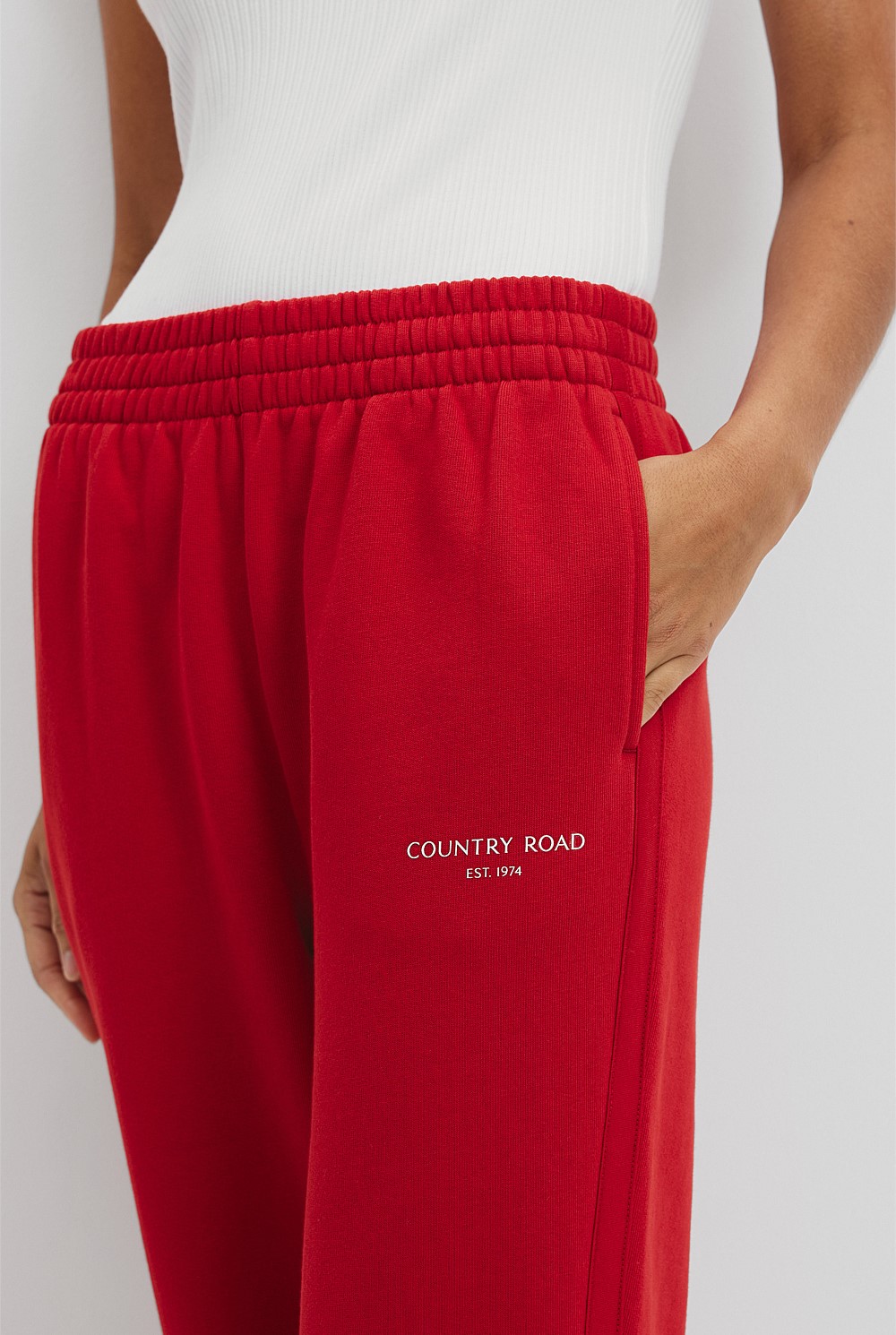 Australian Cotton Logo Track Pant