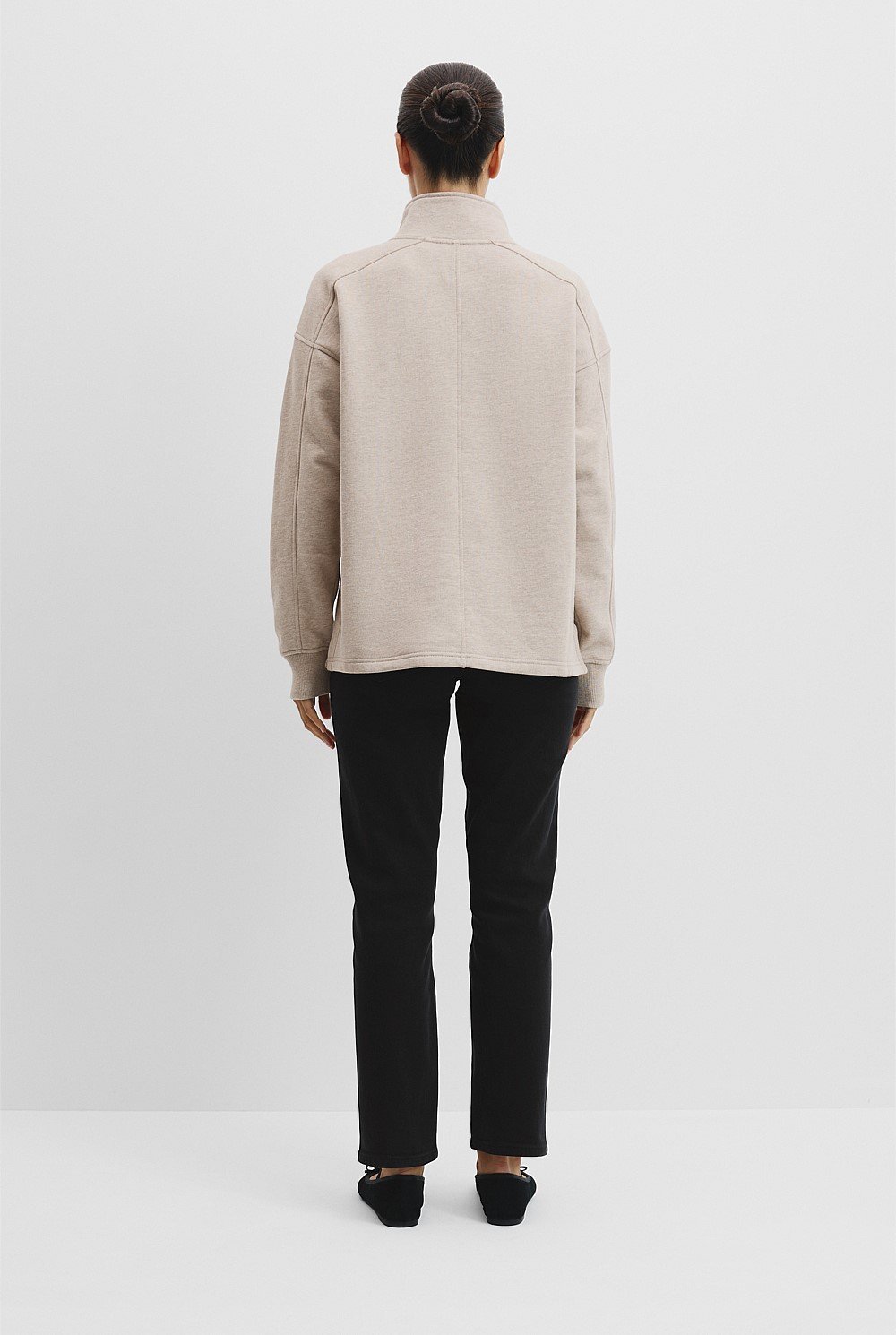 Australian Cotton Zip Collar Sweat