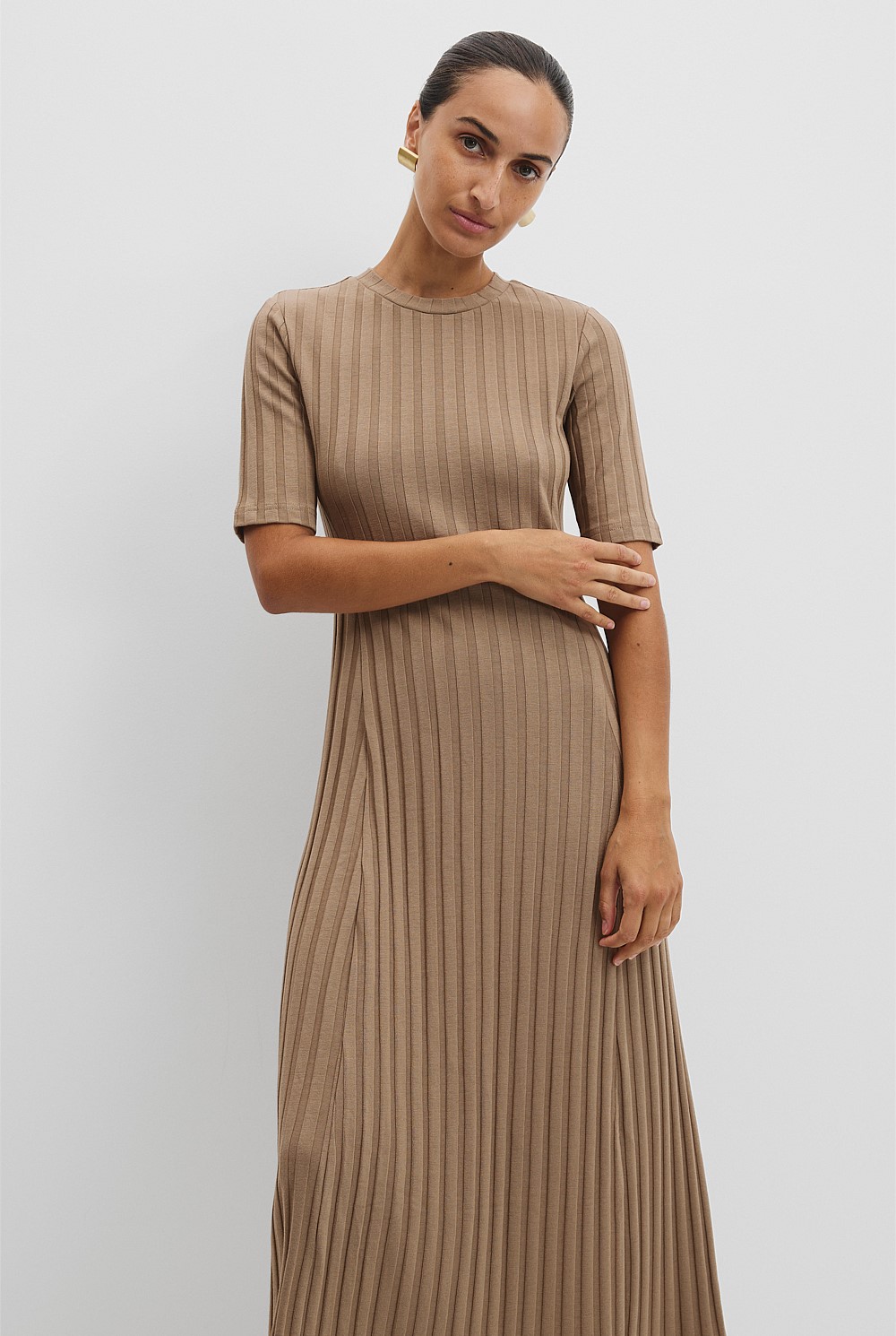 Rib Midi Dress