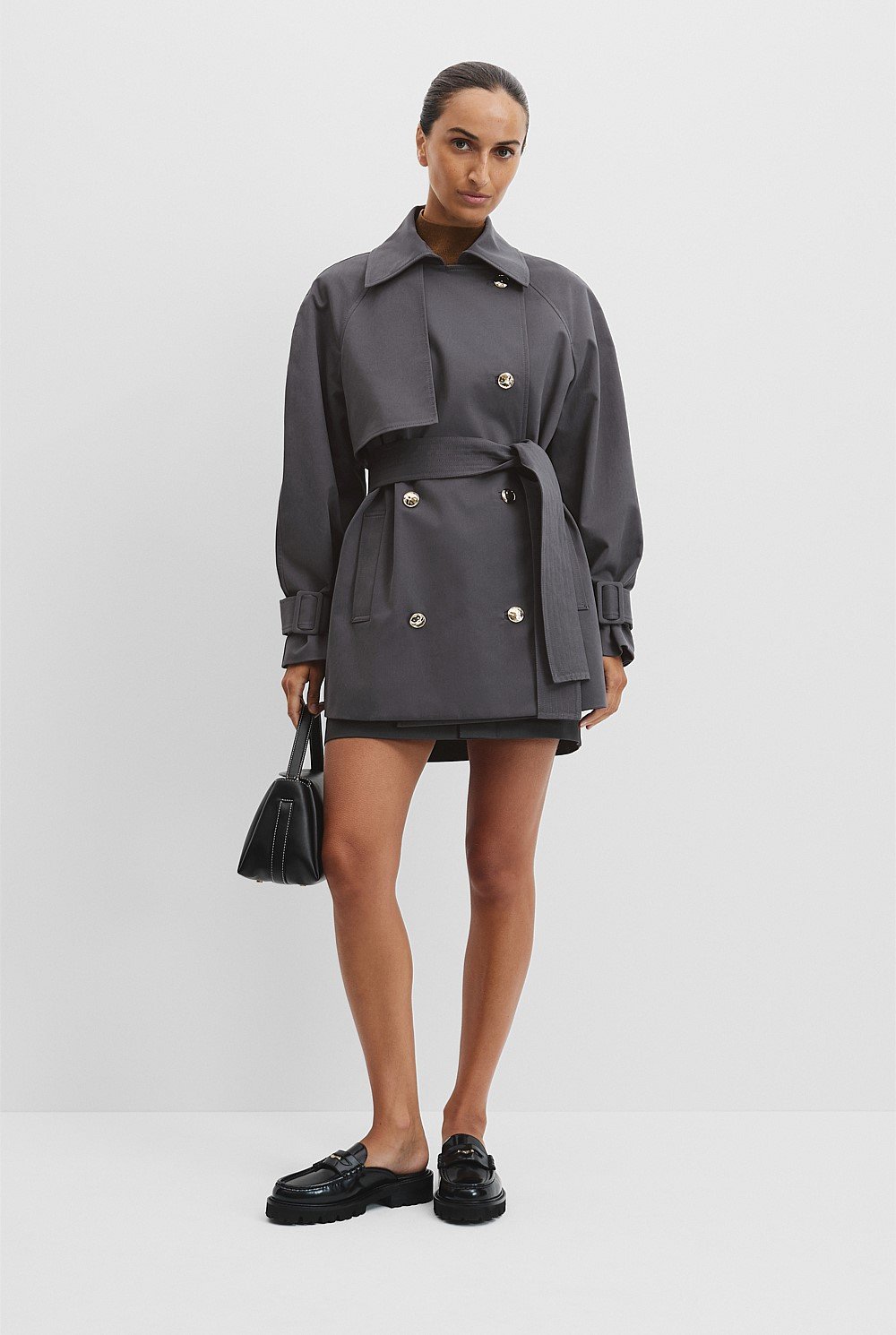 Button Detail Trench