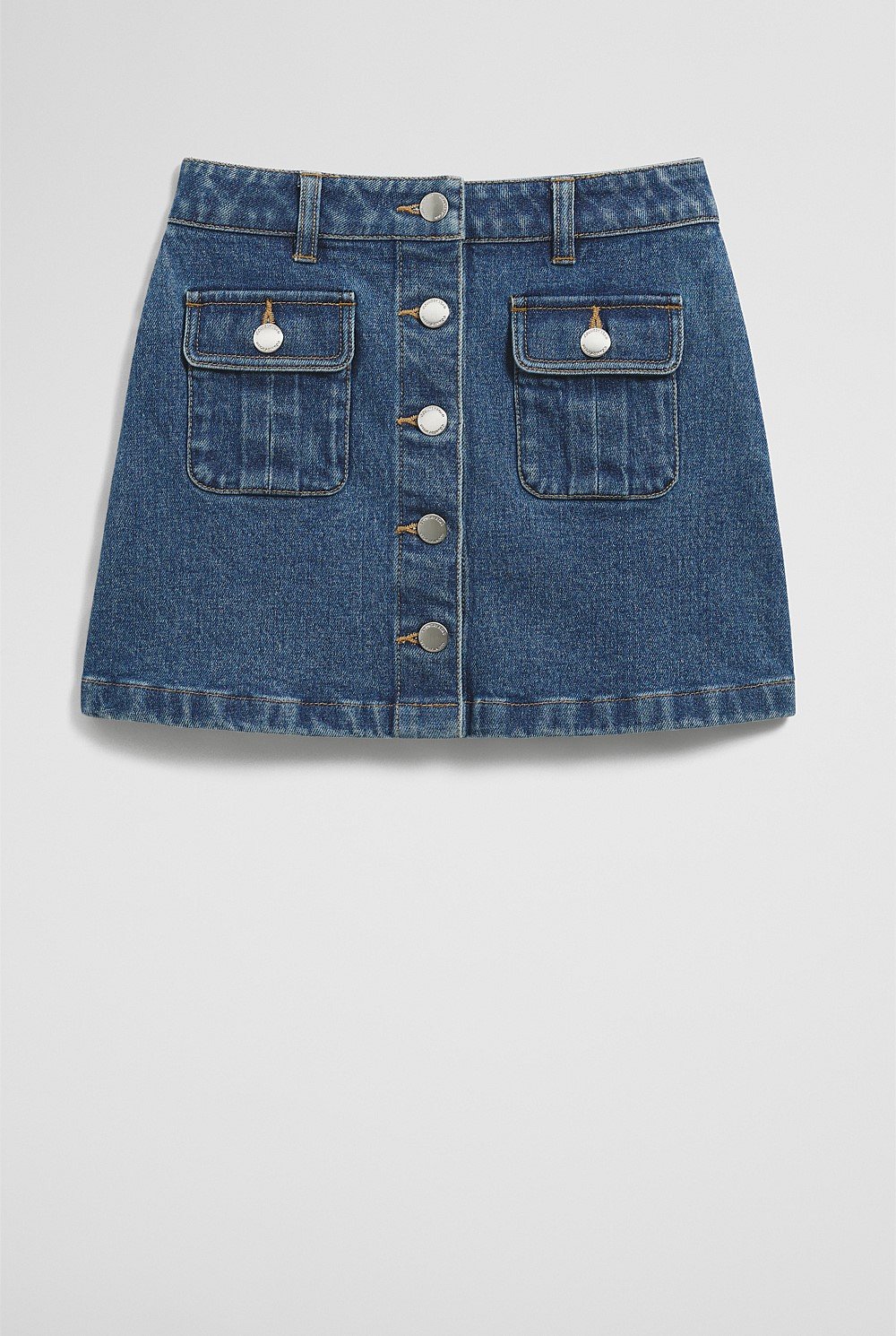 Denim A-Line Skirt