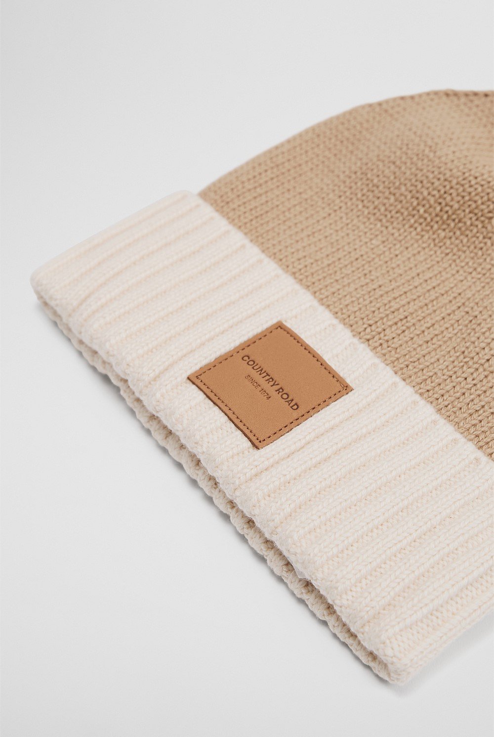 Organically Grown Cotton Blend Patch Logo Beanie