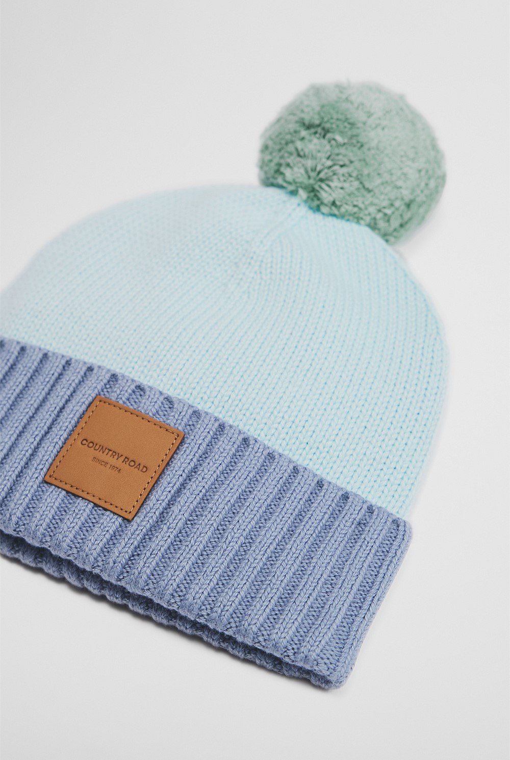 Organically Grown Cotton Blend Patch Logo Beanie