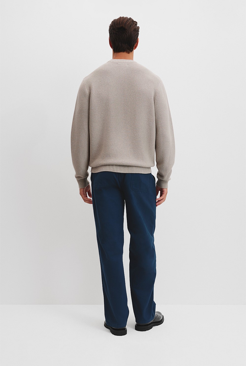 Australian Cotton Crew Neck Knit
