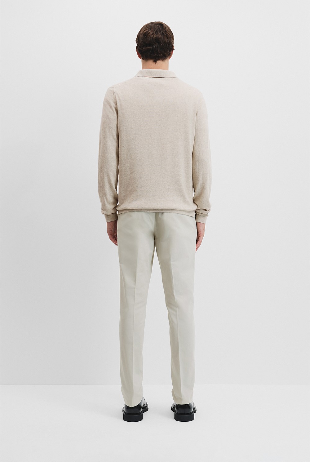 Organically Grown Cotton Wool Knit Polo