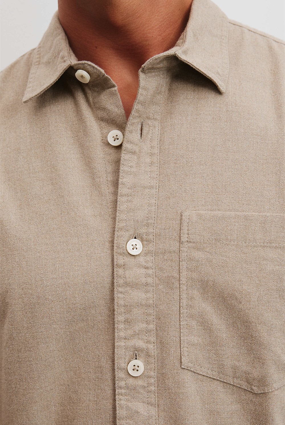 Relaxed Fit Heavy Brushed Shirt