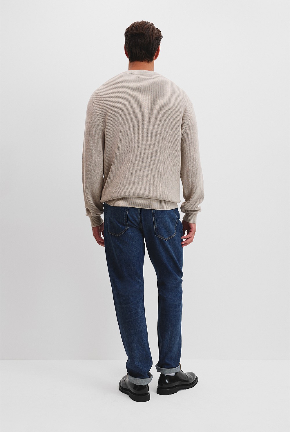 Australian Cotton V-Neck Knit