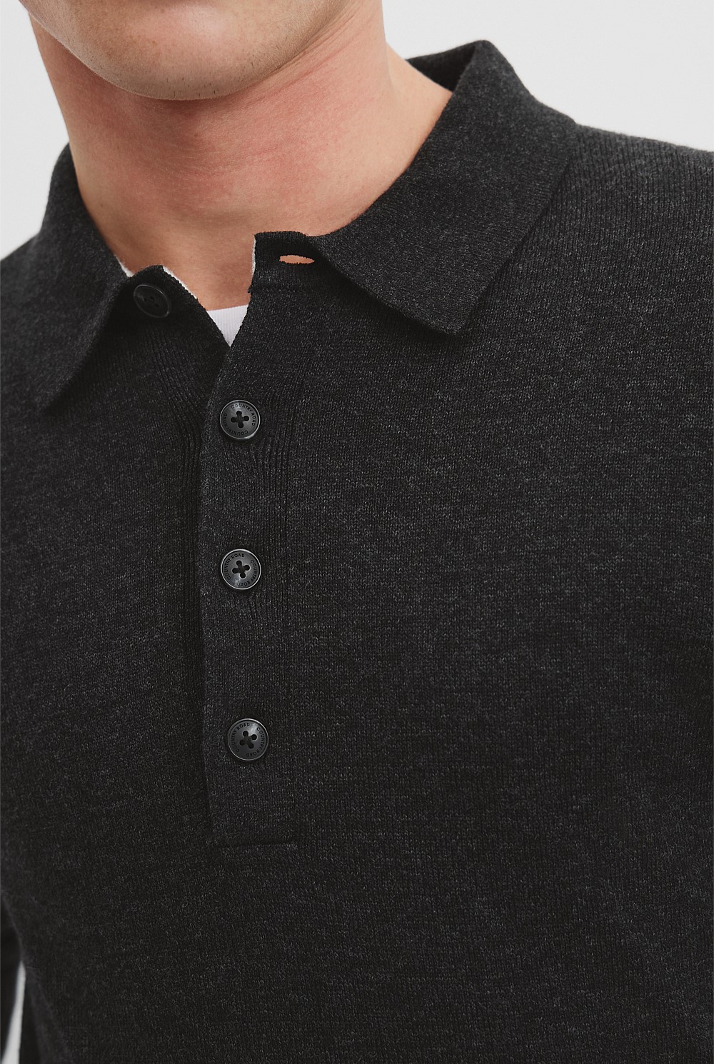 Organically Grown Cotton Wool Knit Polo
