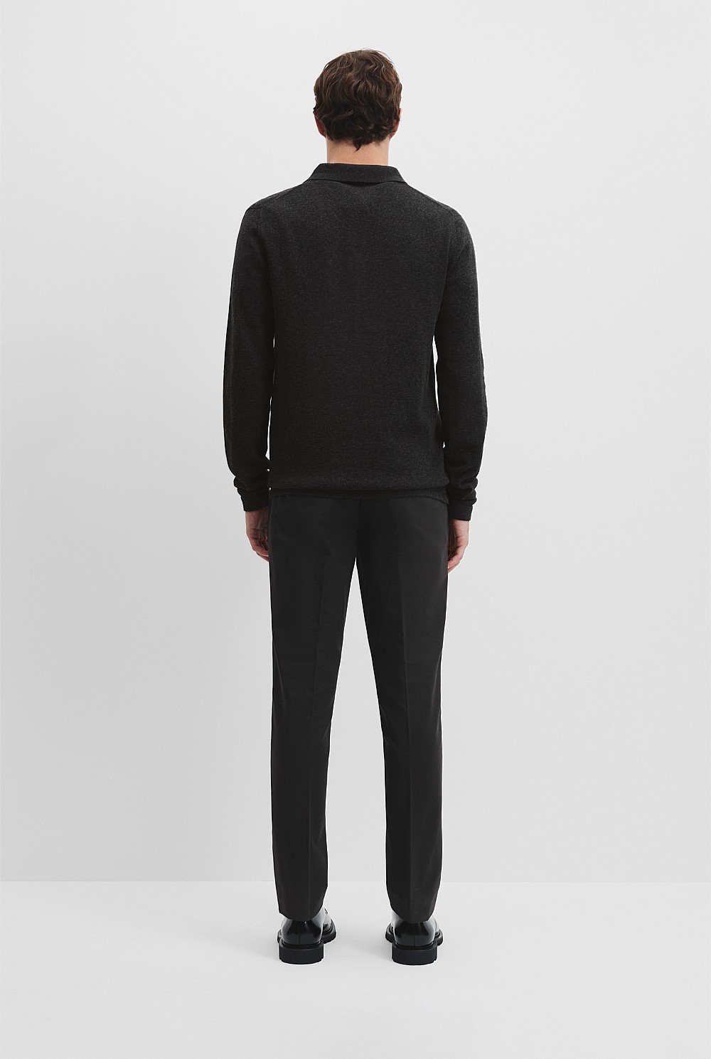 Organically Grown Cotton Wool Knit Polo