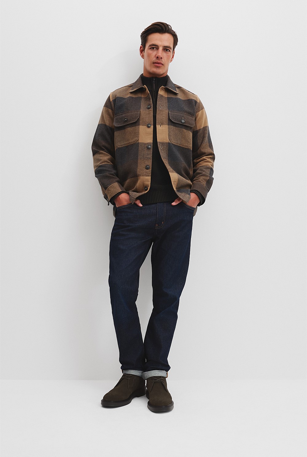 Check Cotton Overshirt