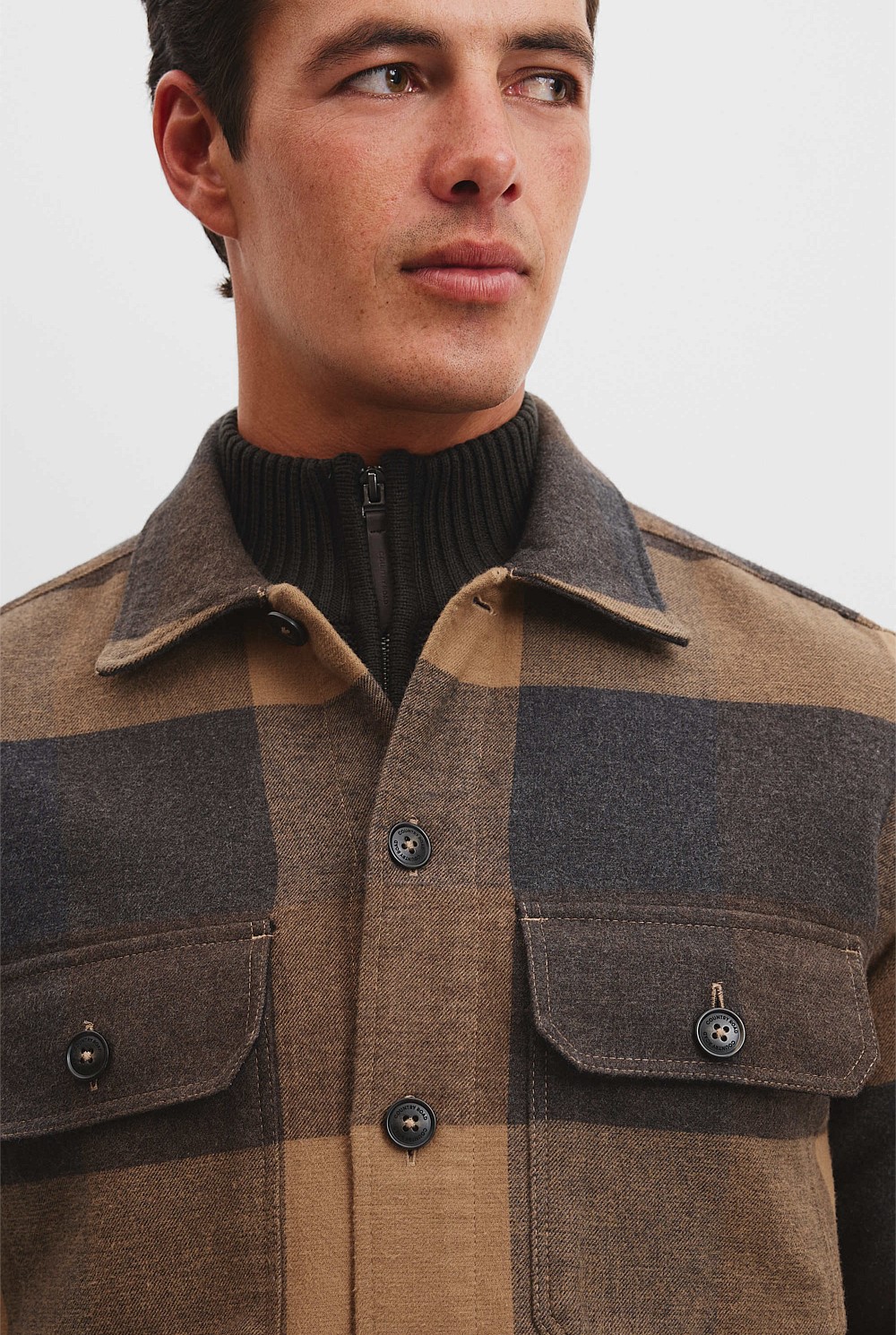 Check Cotton Overshirt