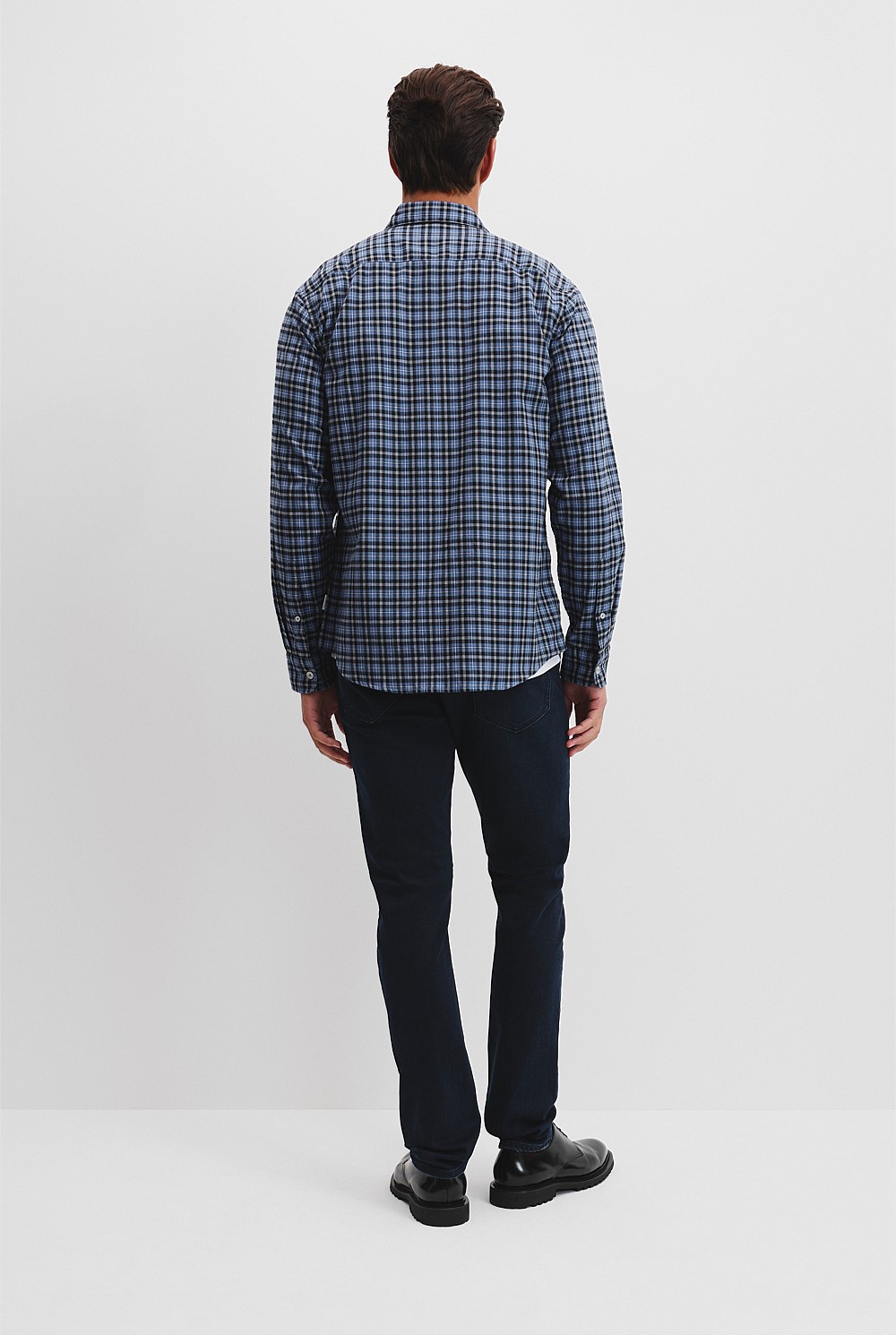 Regular Fit Australian Good Earth Cotton Flannel Check Shirt