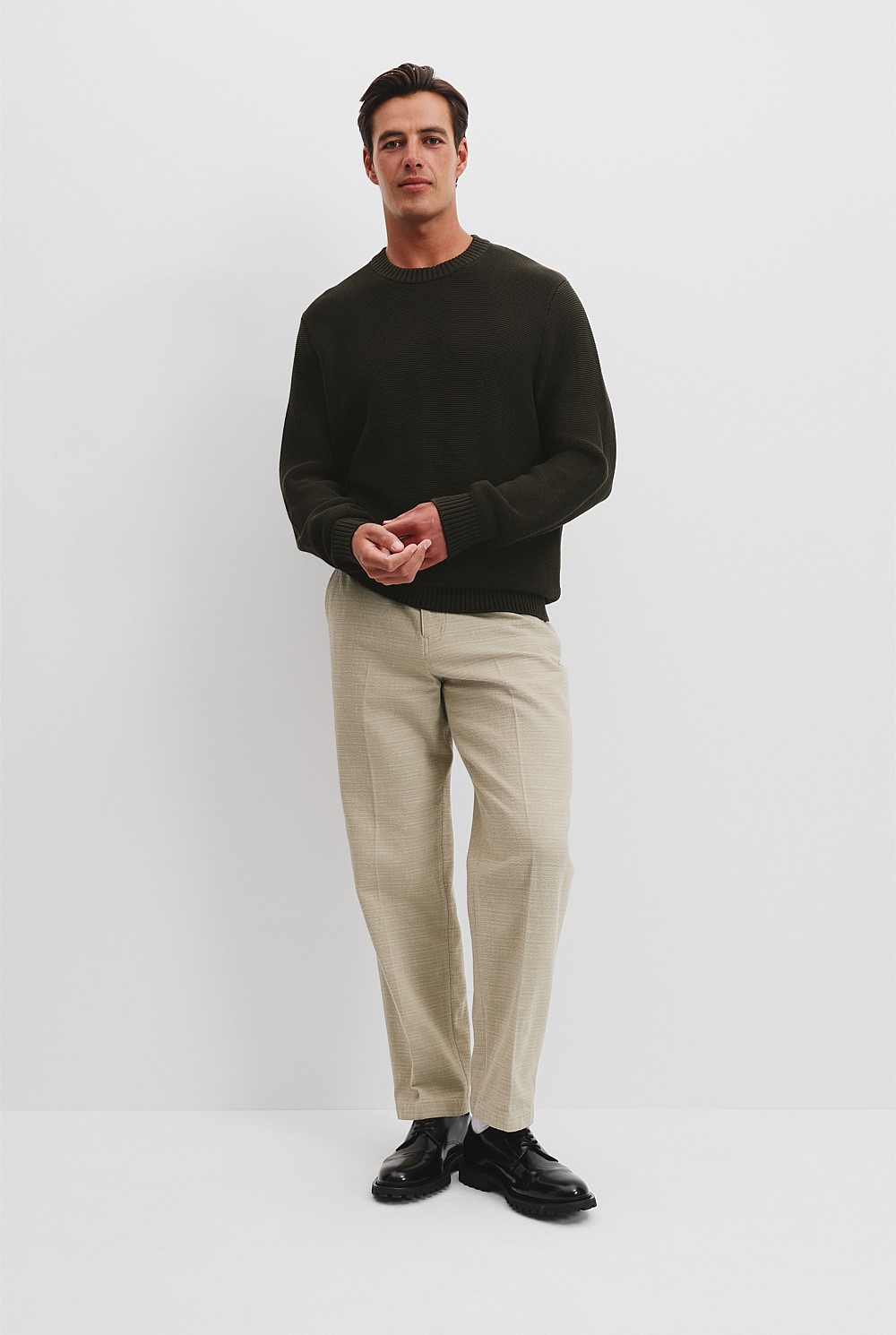 Australian Cotton Crew Neck Knit