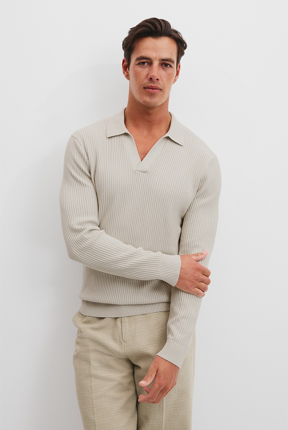 Australian Cotton Ribbed Polo
