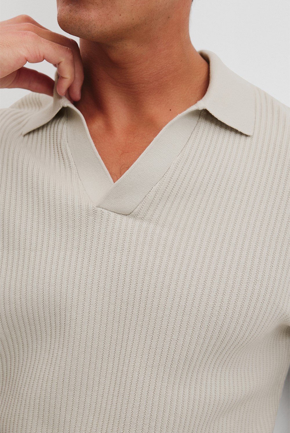 Australian Cotton Ribbed Polo