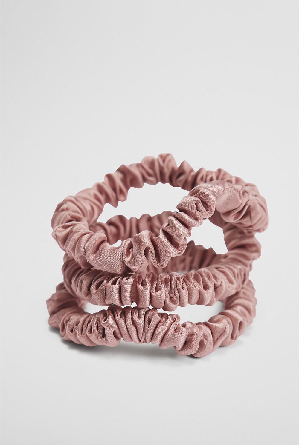 Small Silk Scrunchie Pack of 3