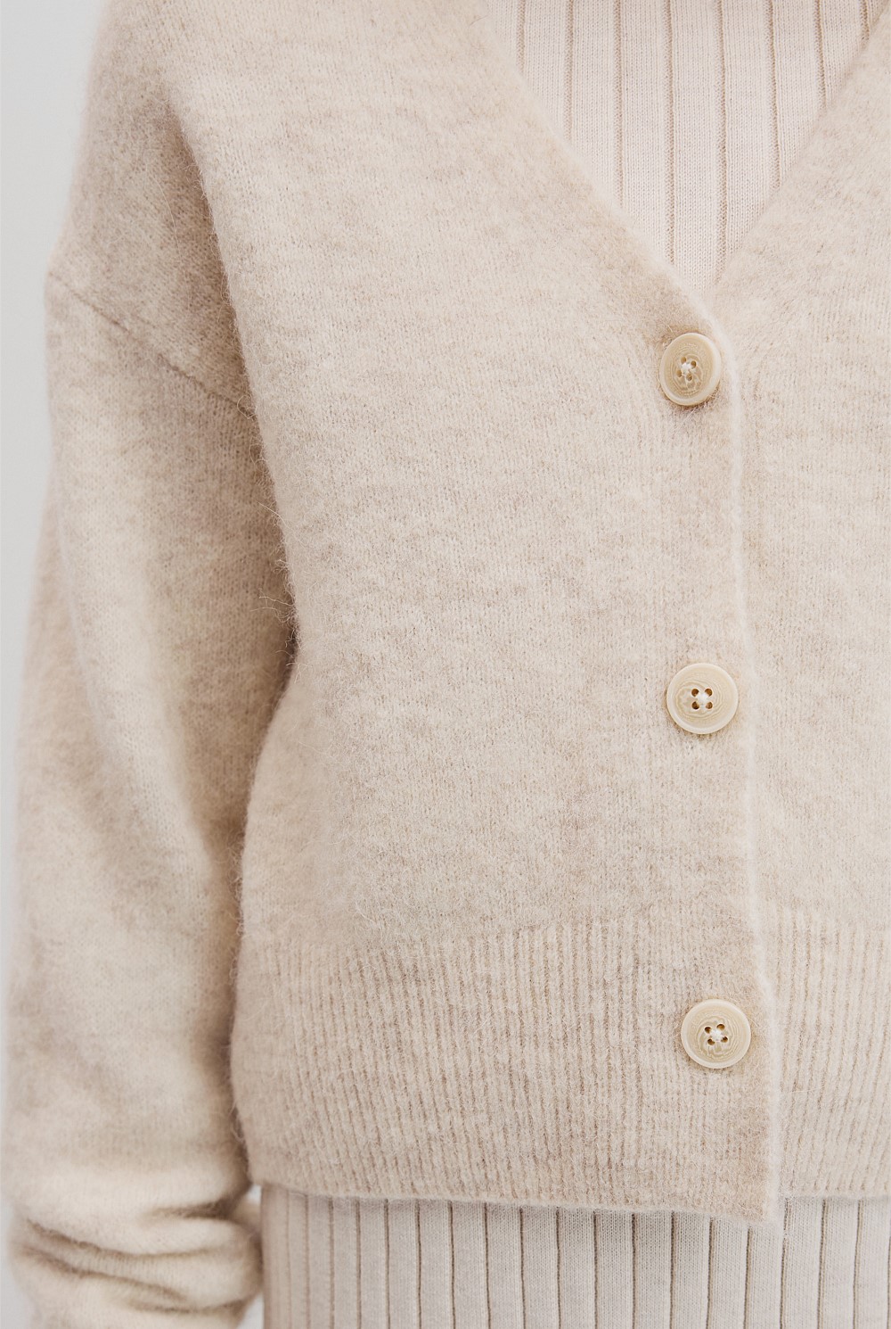 Teen Fluffy Knit Cardigan