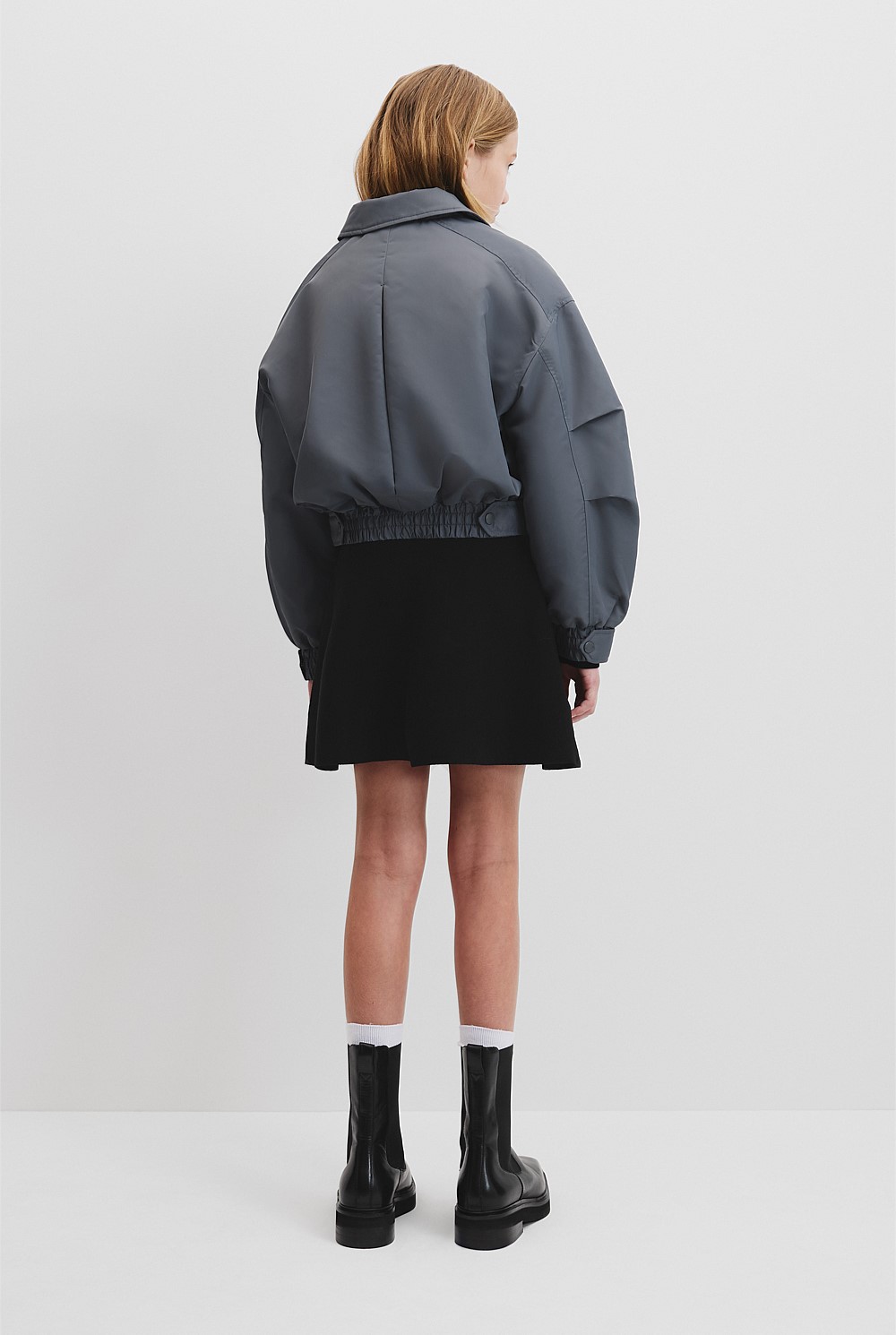 Teen Oversized Bomber Jacket
