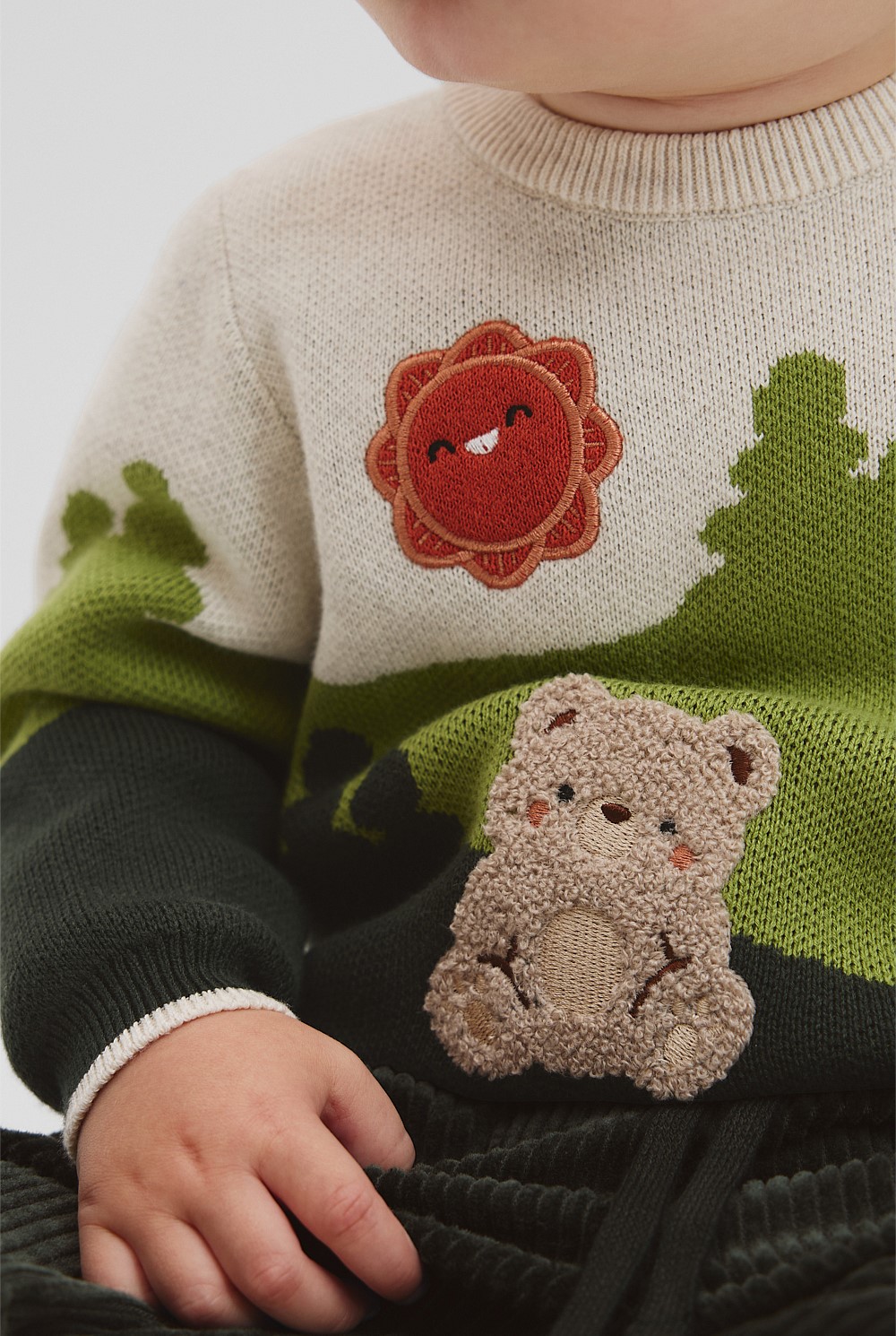 Organically Grown Cotton Outdoor Intarsia Knit