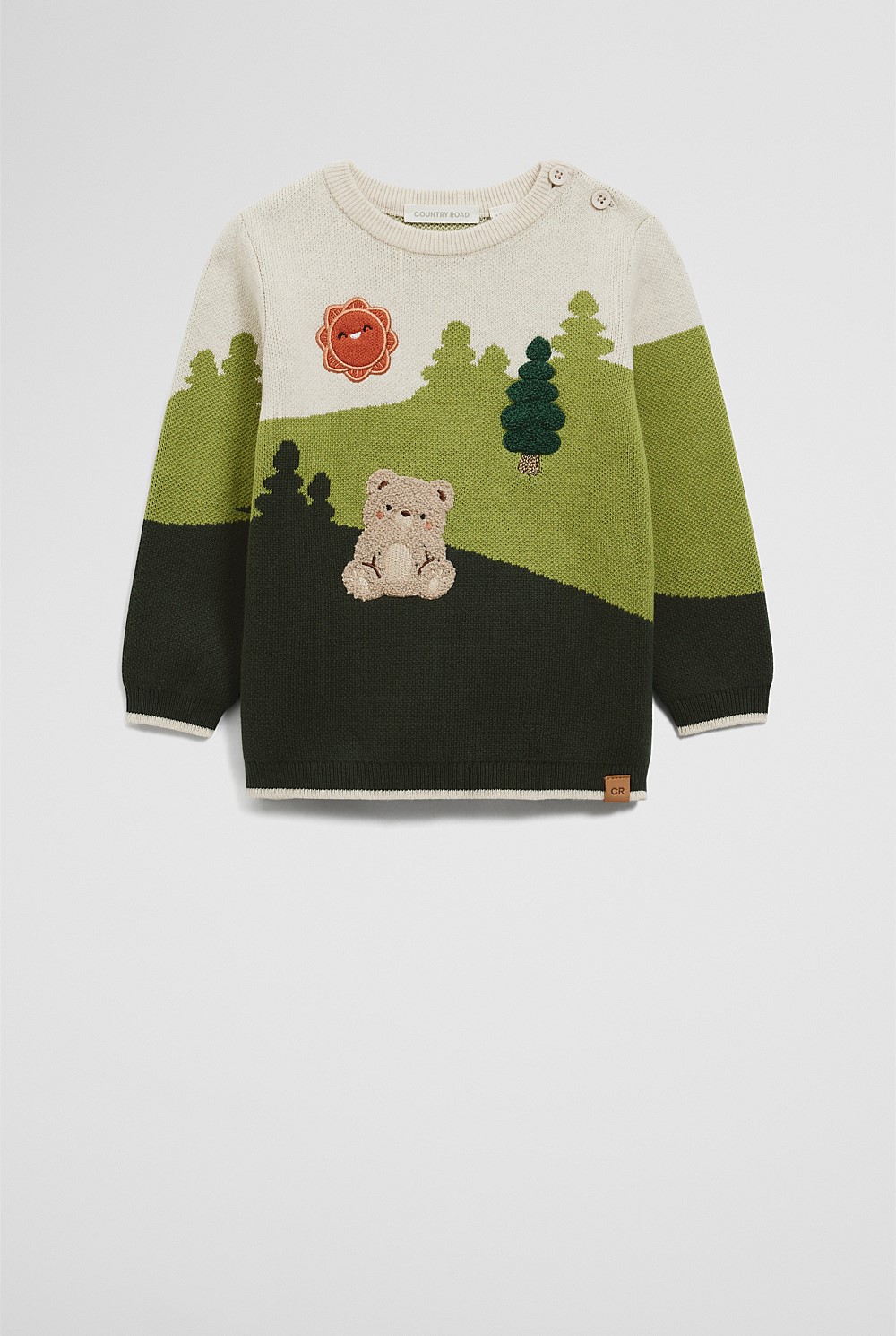 Organically Grown Cotton Outdoor Intarsia Knit