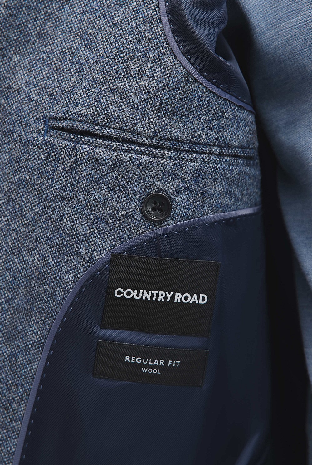 Regular Fit Wool Textured Blazer