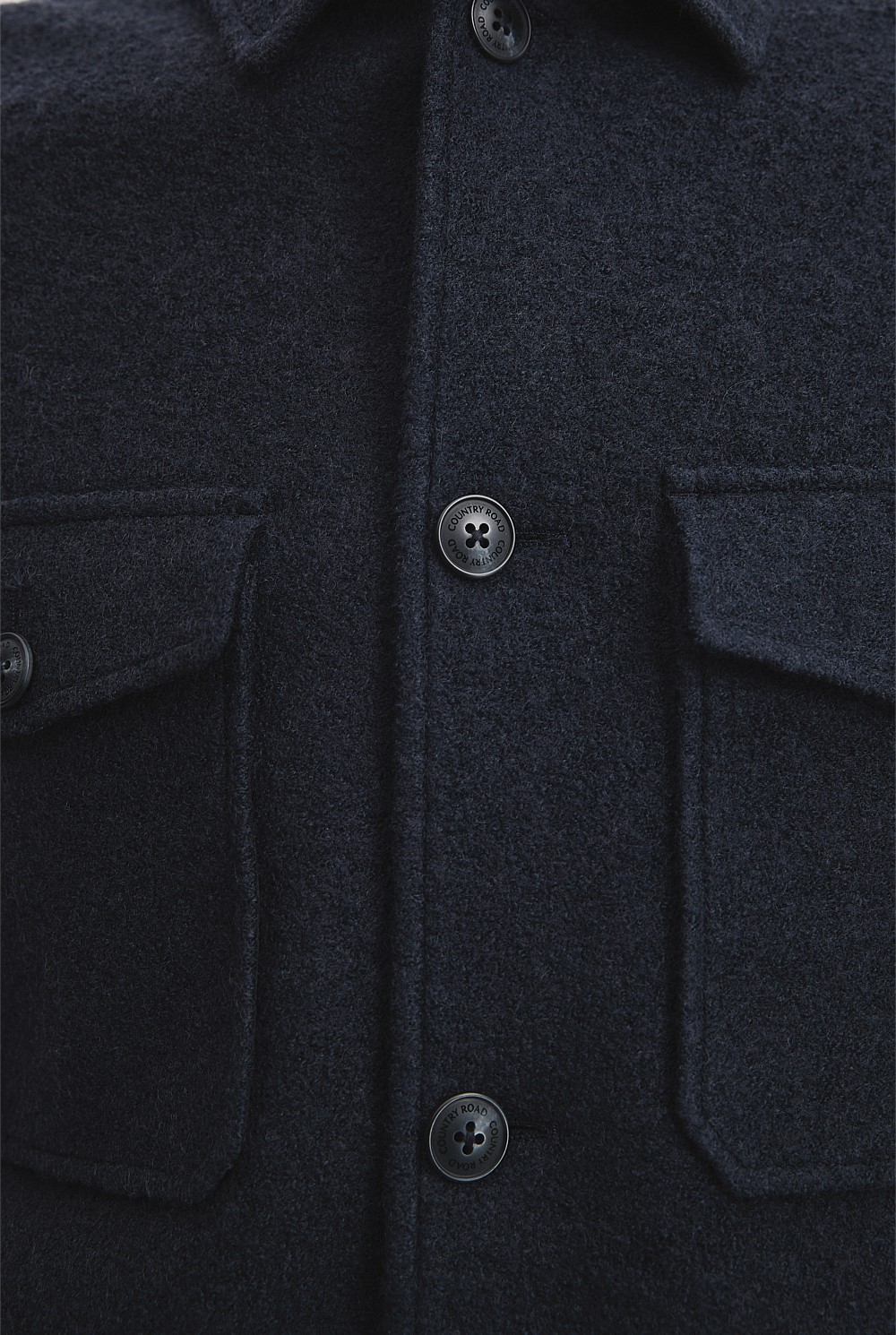 Textured Button Through Jacket