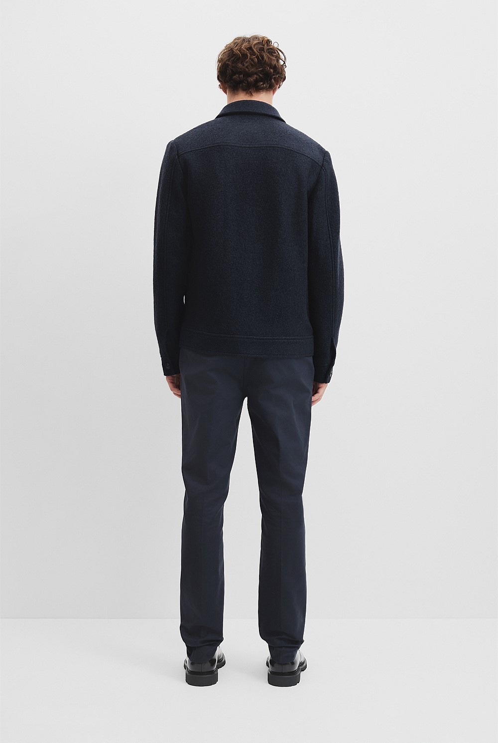 Textured Button Through Jacket