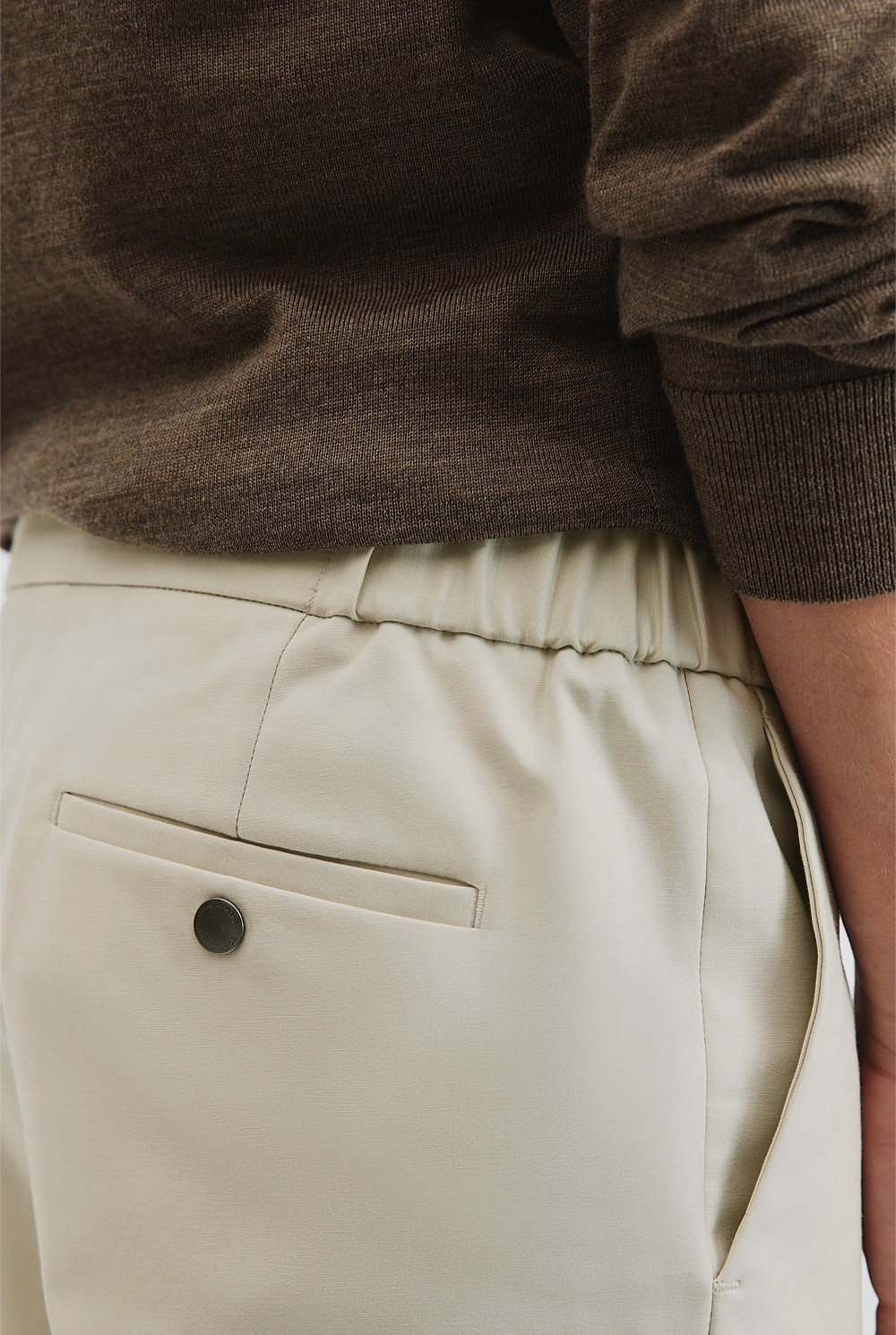 Cotton Stretch Elasticated Trouser