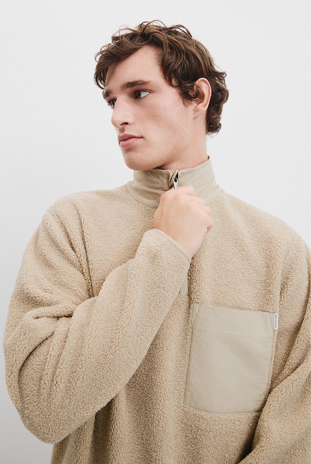 Recycled Polyester Half Zip Sweat