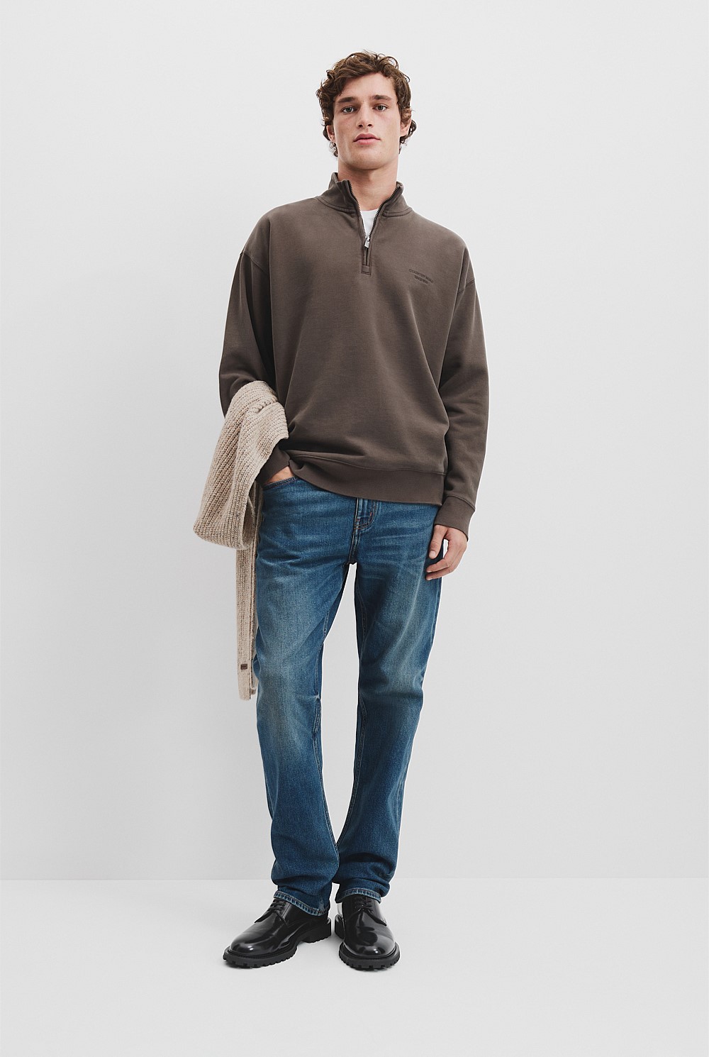 Oversized Half Zip Sweat