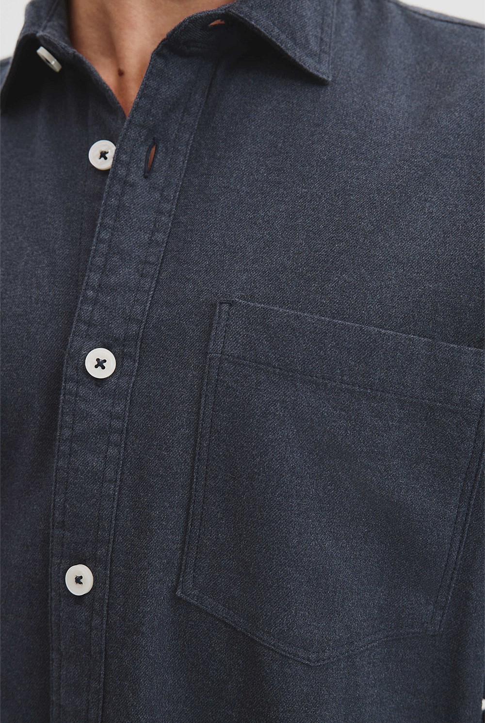 Relaxed Fit Heavy Brushed Shirt