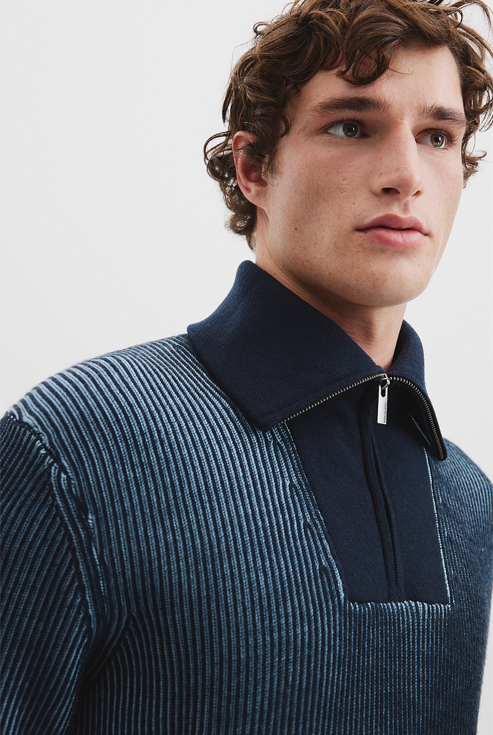 Australian Wool Half Zip Knit