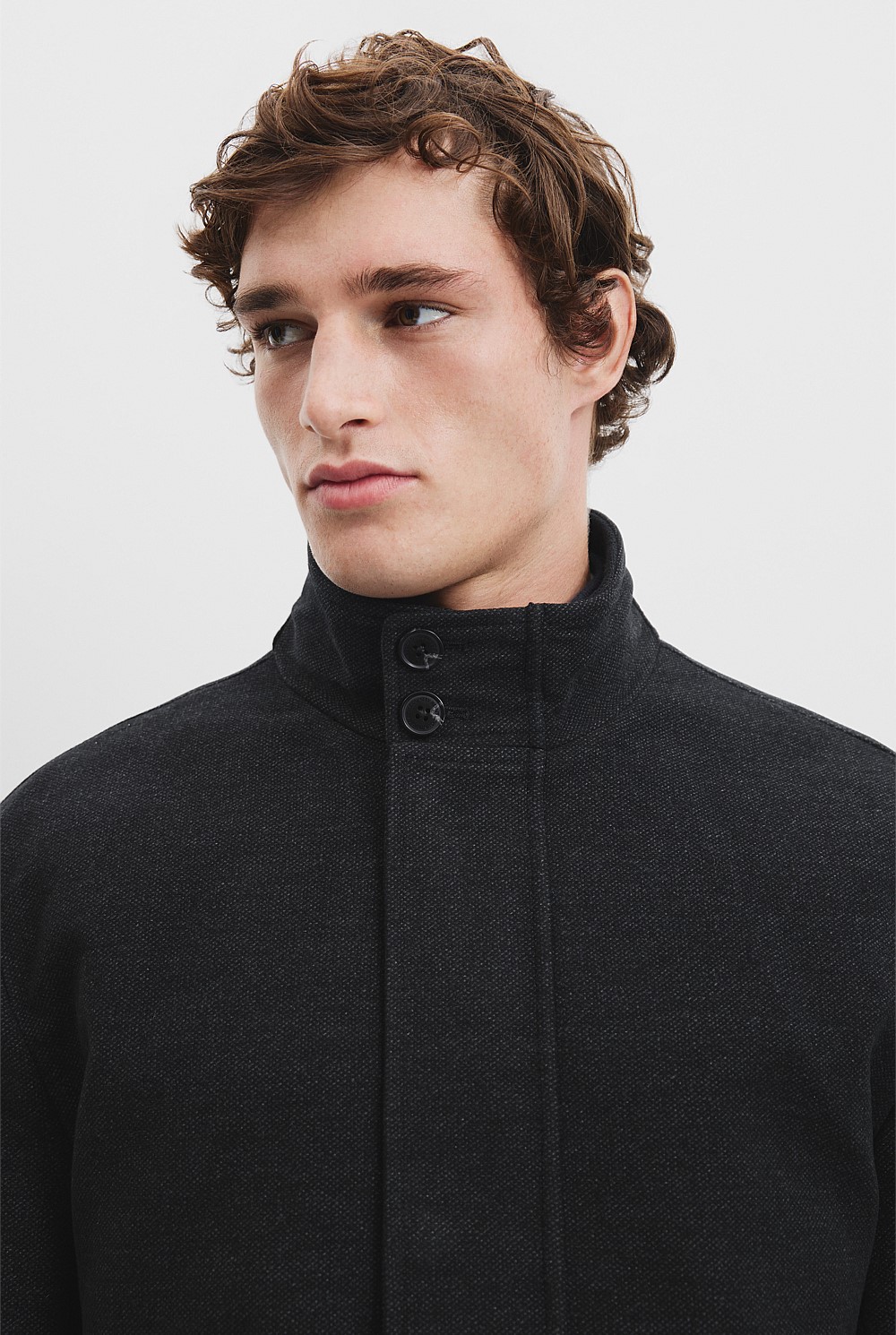 Moleskin Funnel Neck Jacket