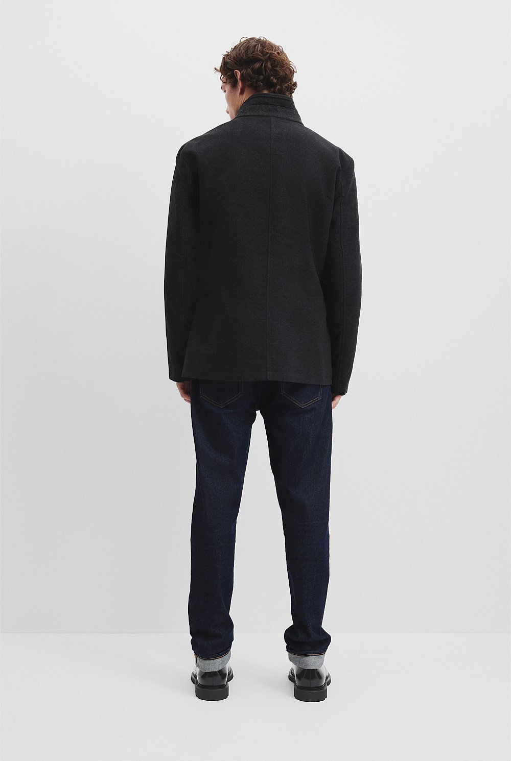 Moleskin Funnel Neck Jacket