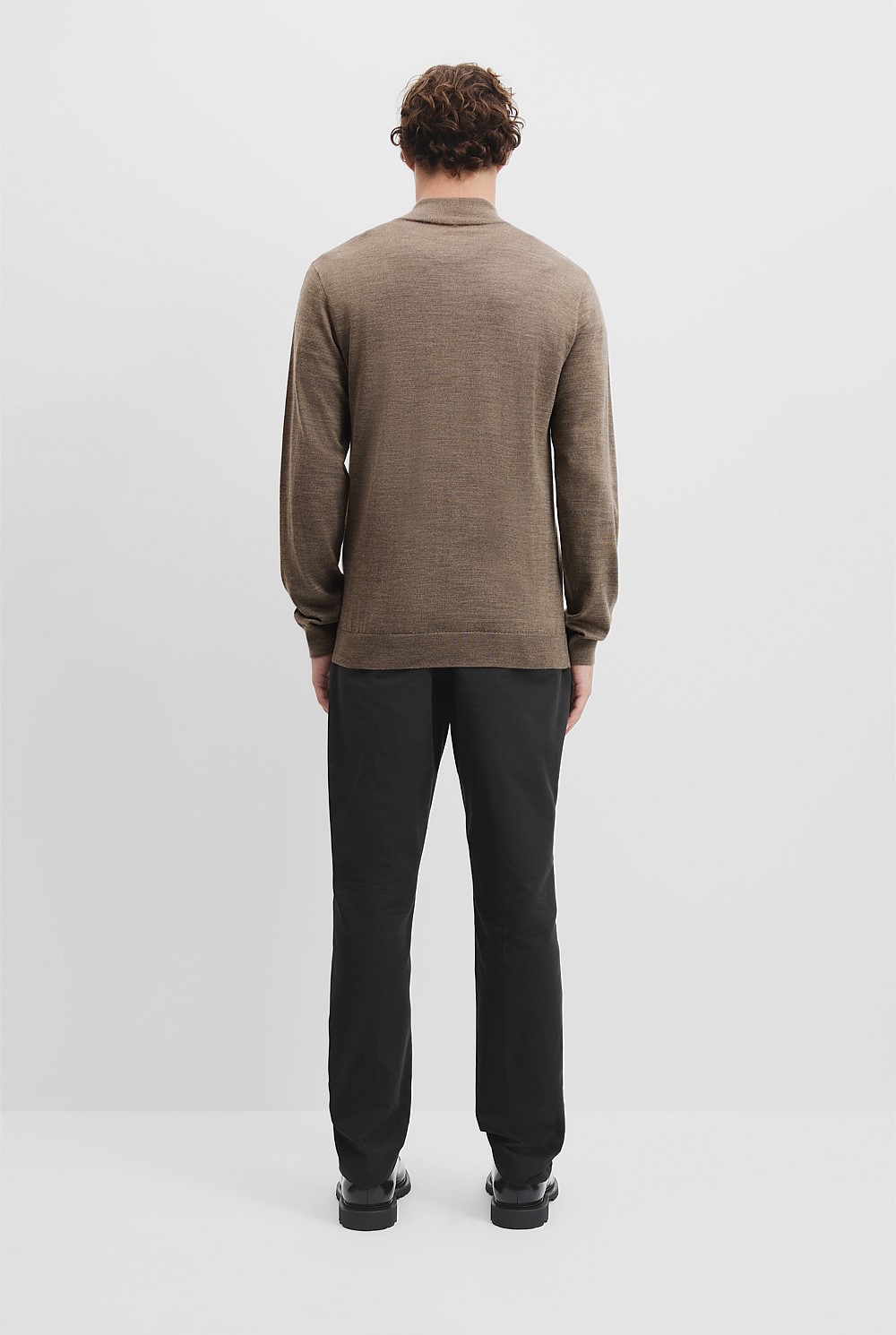 Verified Australian Merino Wool Half Zip Knit
