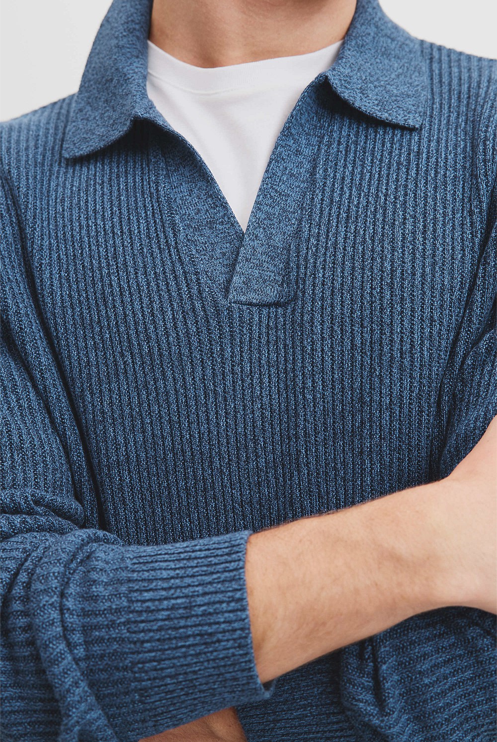 Ribbed Australian Cotton Polo