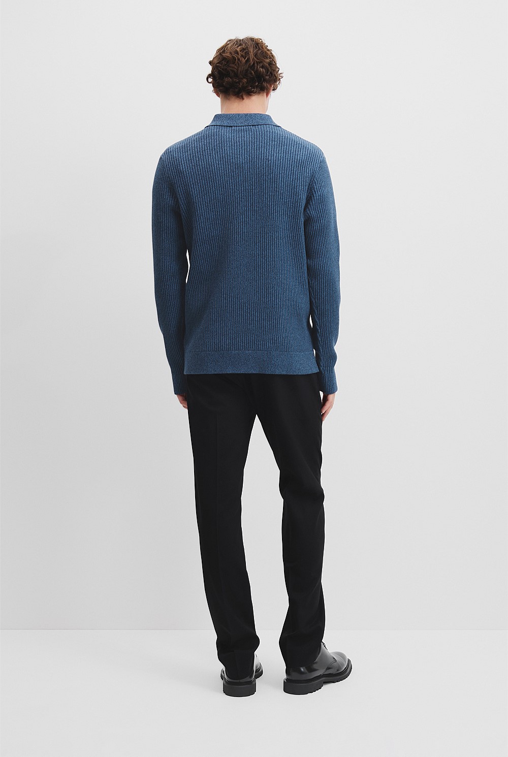 Ribbed Australian Cotton Polo