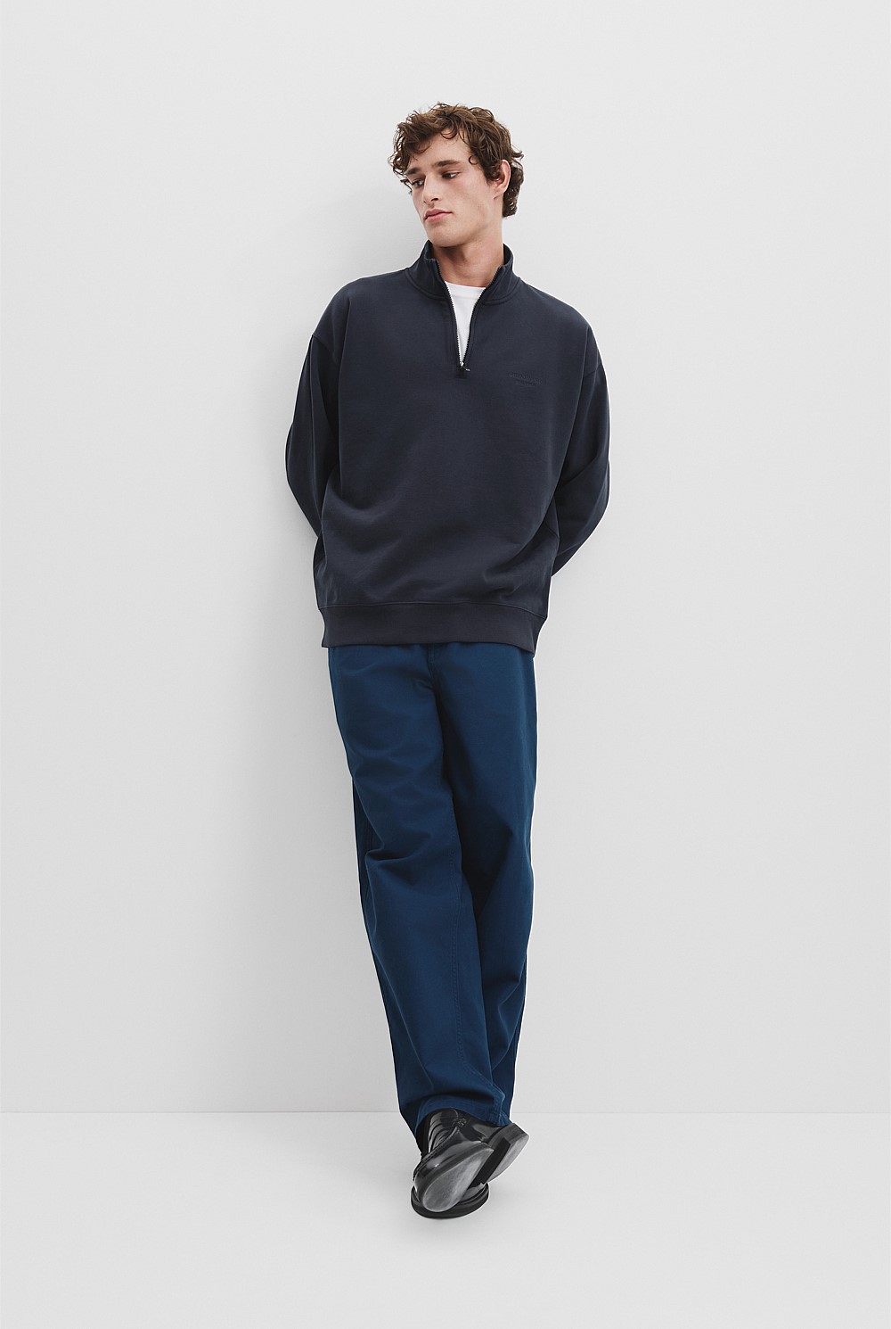 Oversized Half Zip Sweat