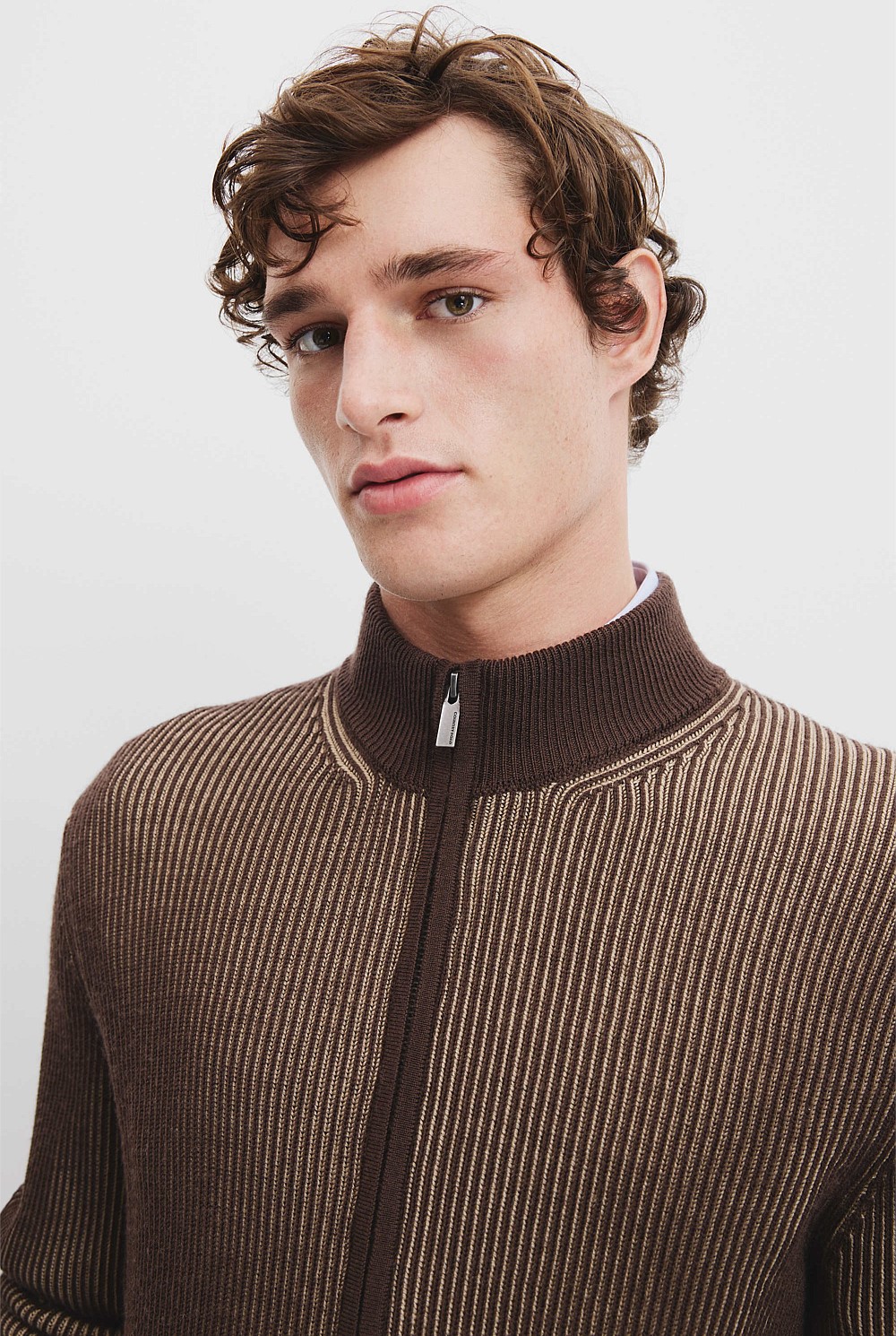 Australian Wool Zip Through Cardigan
