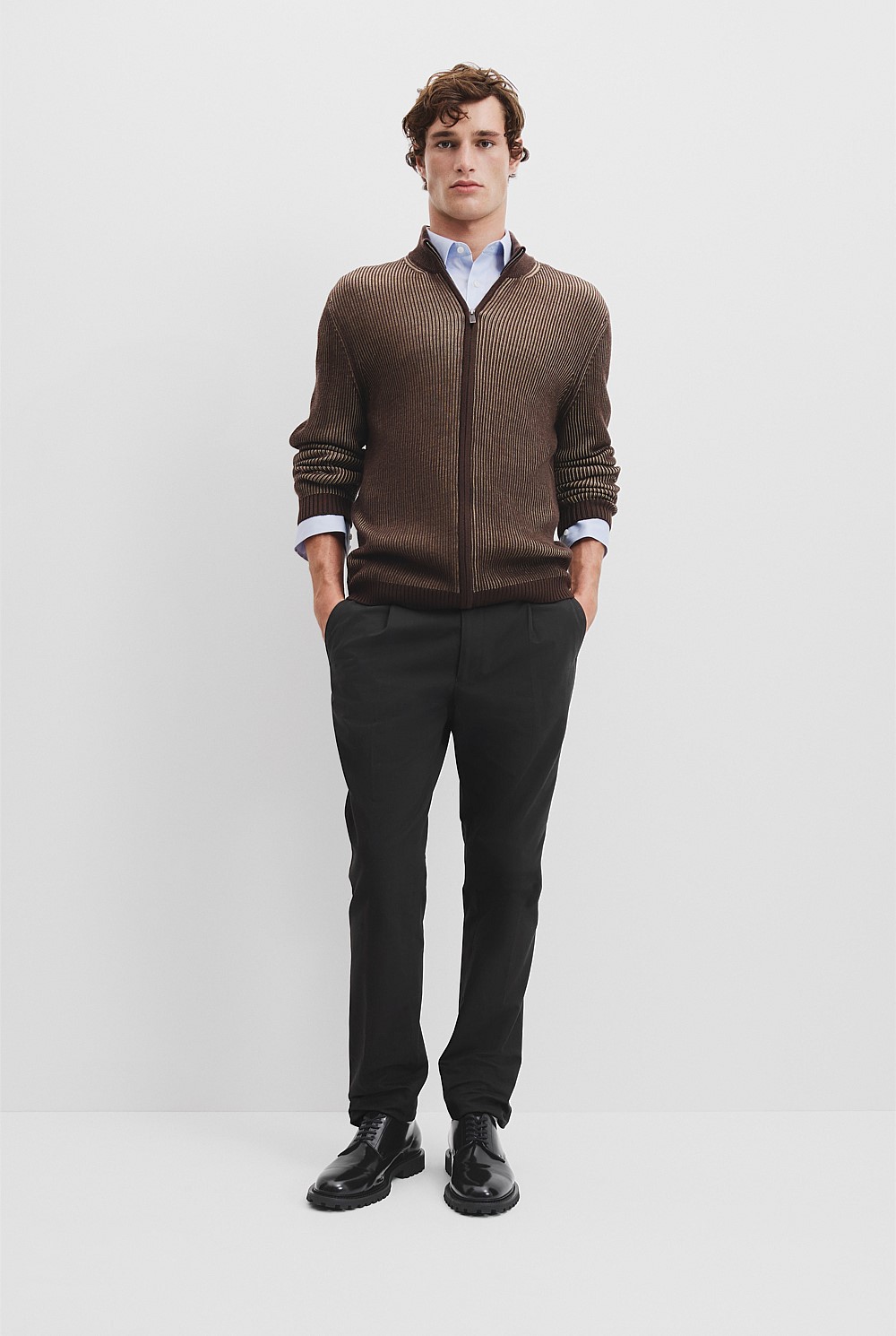 Australian Wool Zip Through Cardigan