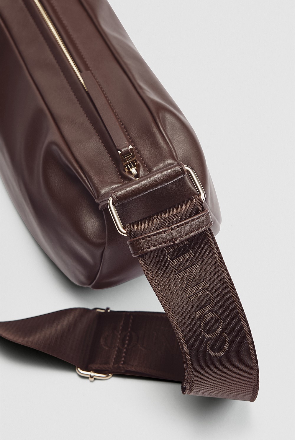 Recycled Polyester Blend Crescent Crossbody