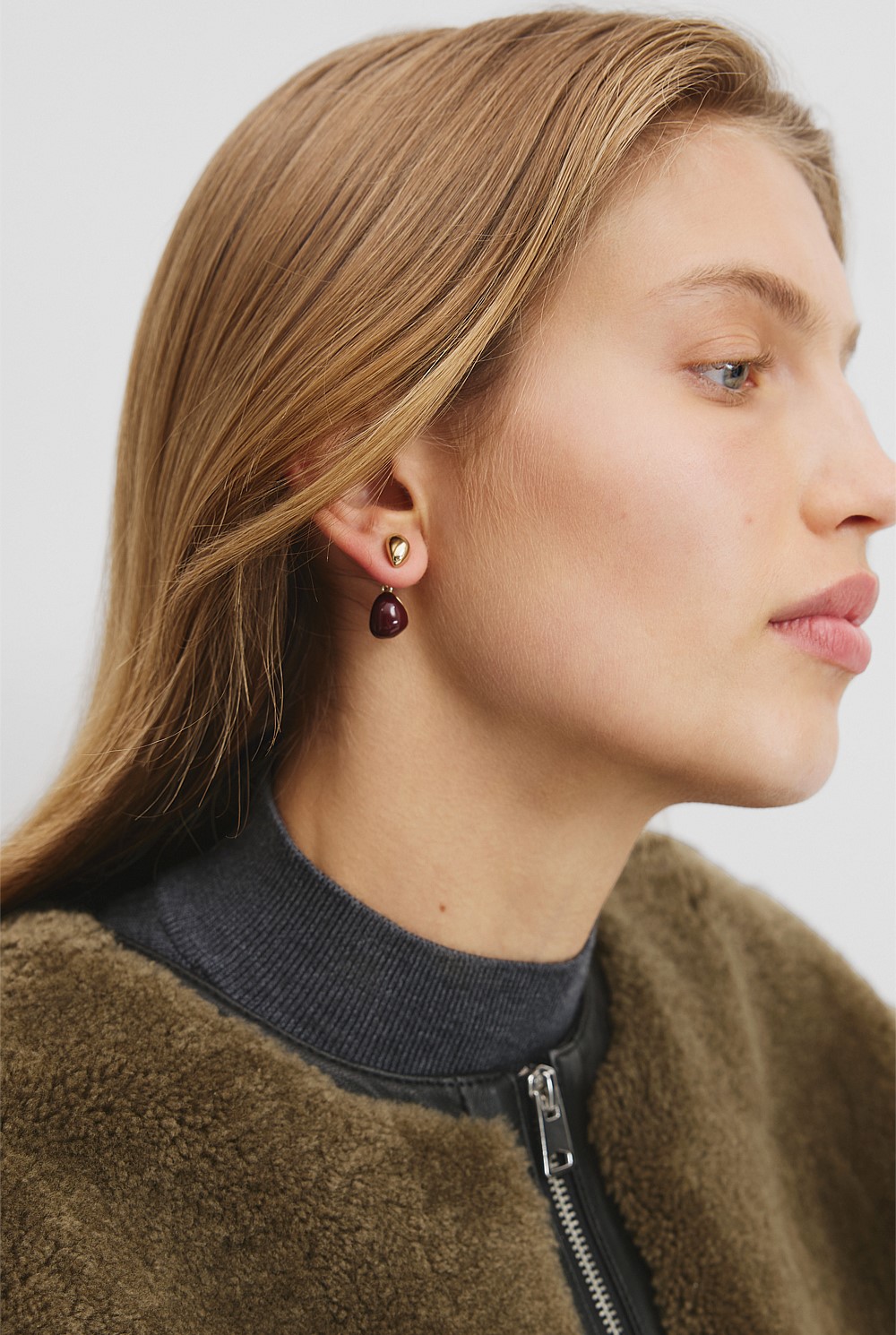 Enamel Drop Earring