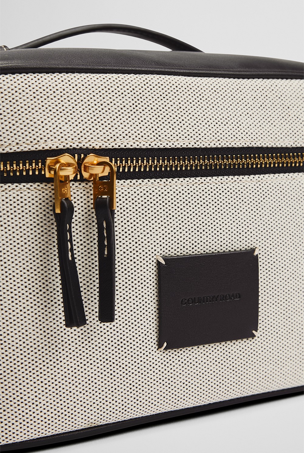 Large Logo Patch Cosmetic Case