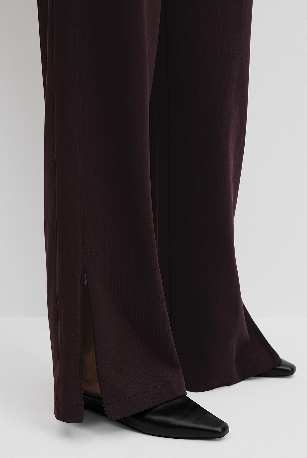 Australian Cotton Wide Leg Track Pant