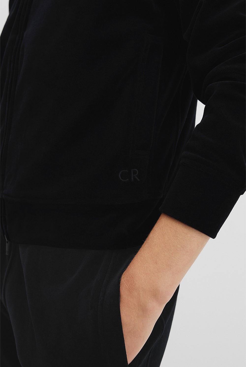 Velour Track Jacket