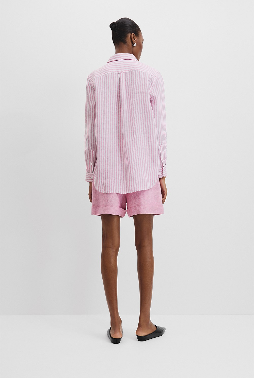 Organically Grown Linen Stripe Shirt