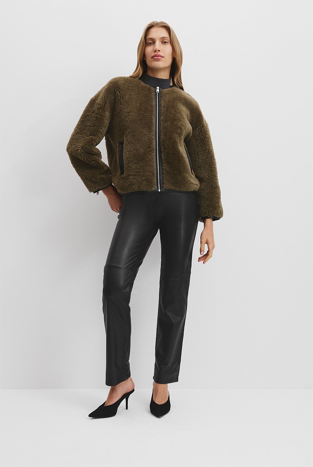 Shearling Zip Jacket