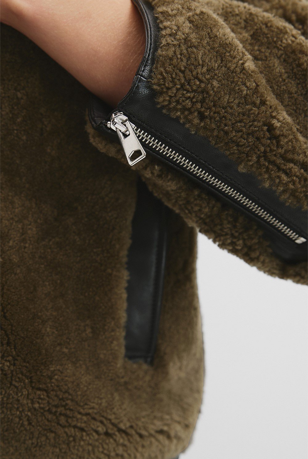 Shearling Zip Jacket