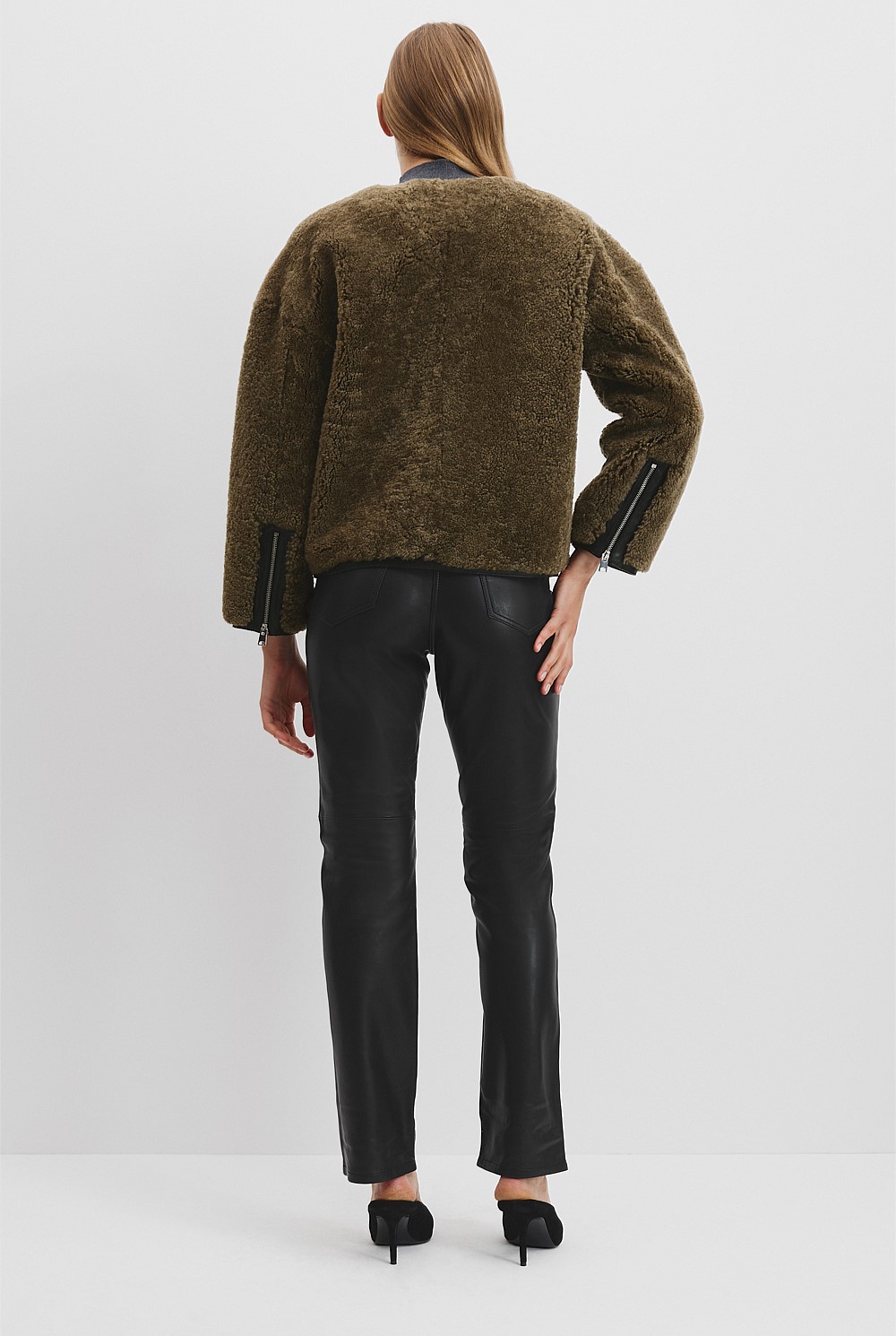 Shearling Zip Jacket