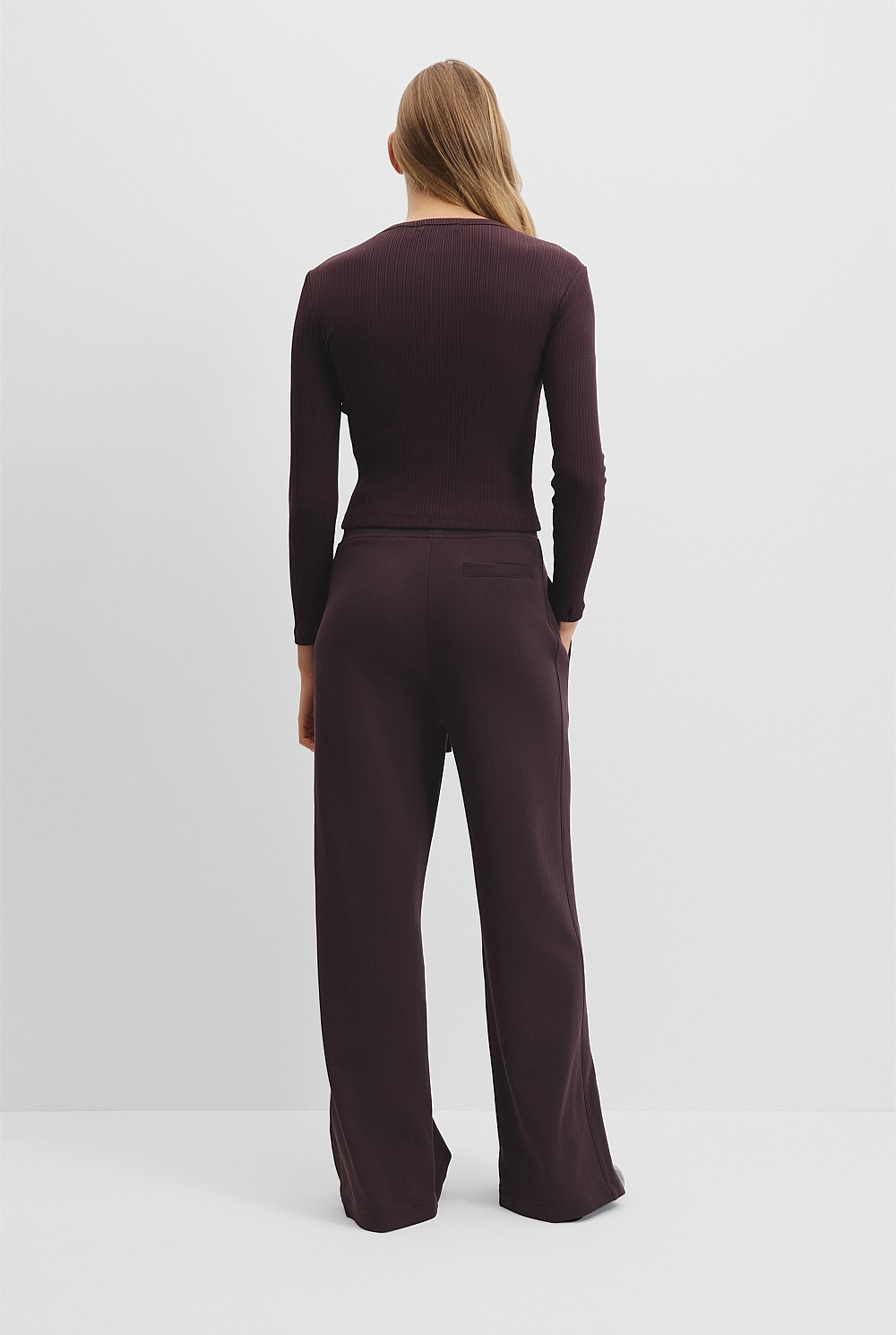 Long Sleeve Fitted Rib Top